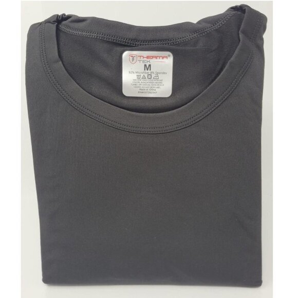 Mens Microfiber Thermal Set Fleece Lined Long Johns Warm Winter Underwear, Black - Picture 2 of 3